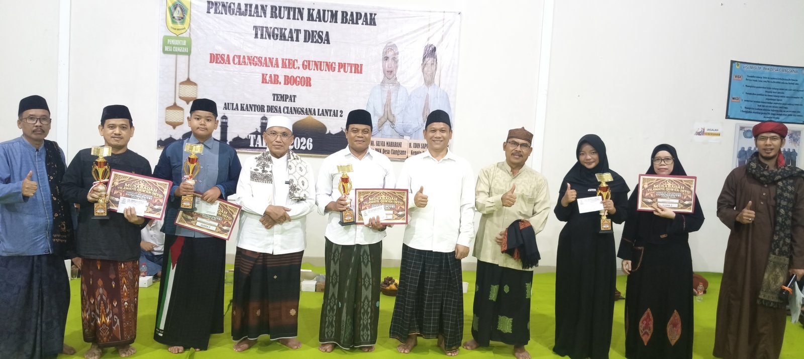 APRESIASI KEPALA DESA CIANGSANA KEPADA MASYARAKAT DESA CIANGSANA