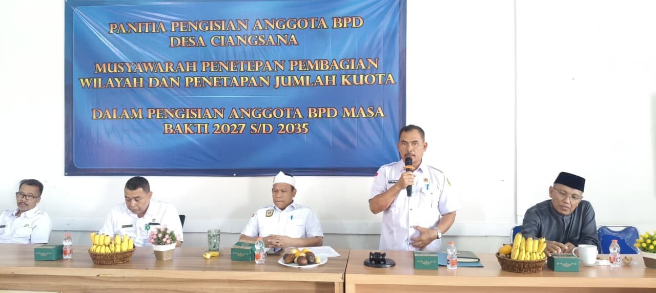 MUSYAWARAH PENETAPAN PEMBAGIAN WILAYAH DAN PENETAPAN JUMLAH KUOTA BPD 2027-2035