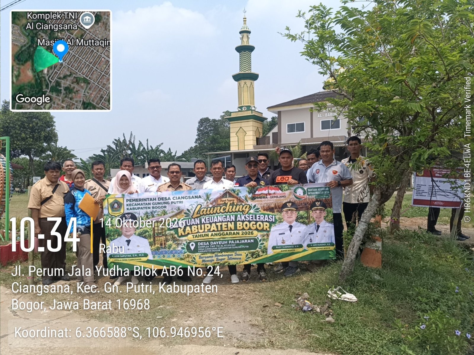 PEMERINTAH DESA CIANGSANA LAKSANAKAN LAUNCHING BANTUAN KEUANGAN AKSELERASI PROGRAM PEMBANGUNAN DAYEUH PAJAJARAN TAHUN ANGGARAN 2026