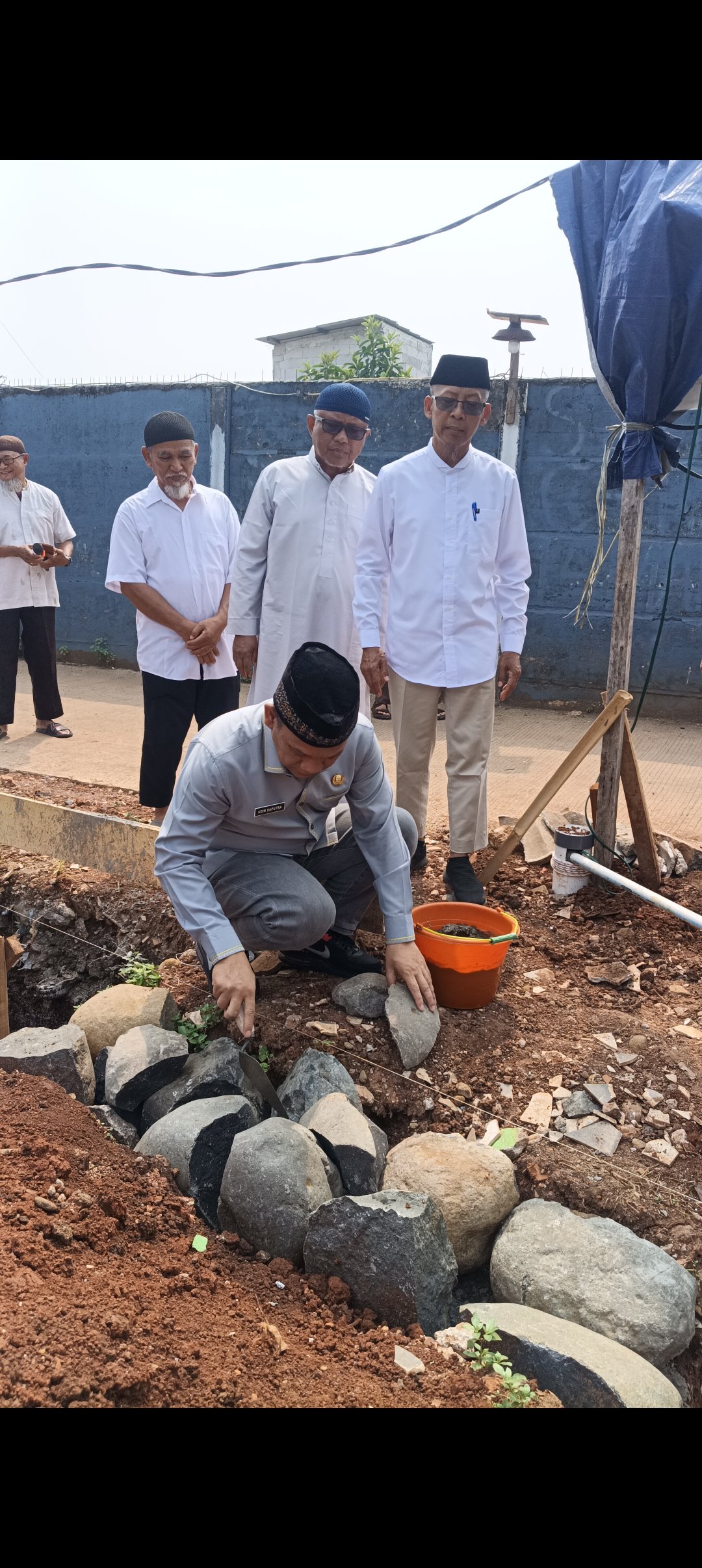 PELETAKAN BATU PERTAMA PEMBANGUNAN MUSHALLA IMAM SYAFI'I